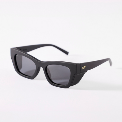 Browse Matte Black Polarised Safety Glasses