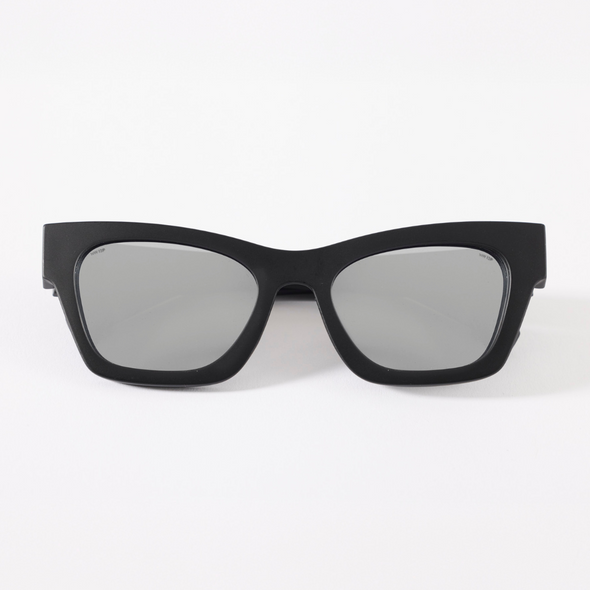 Browse Matte Black / Silver Mirror Lens Safety Glasses