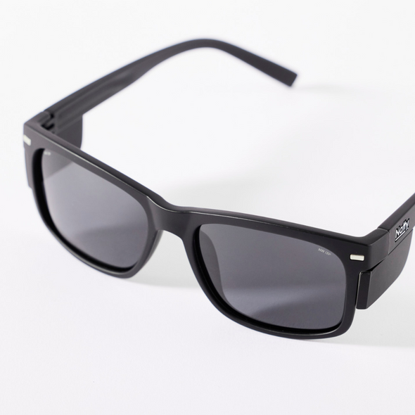 Kenneth Matte Black Polarised Safety Glasses