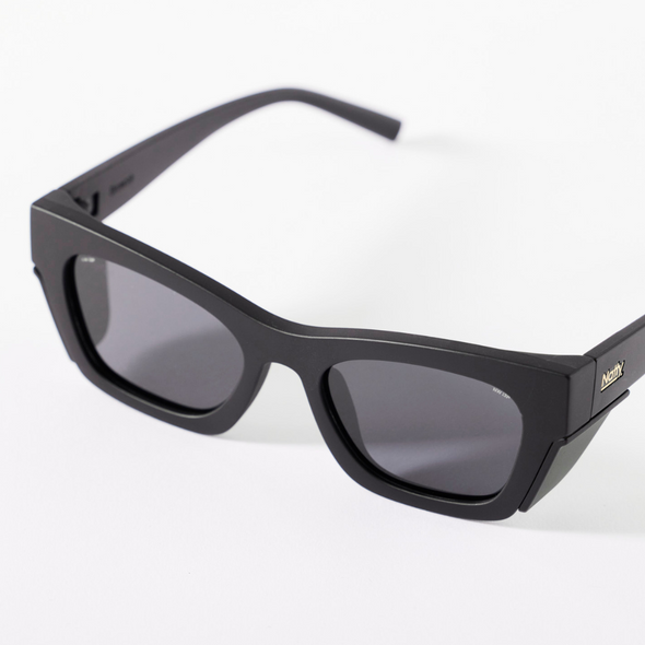 Browse Matte Black Polarised Safety Glasses