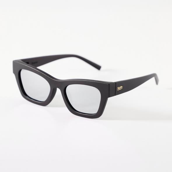 Browse Matte Black / Silver Mirror Lens Safety Glasses