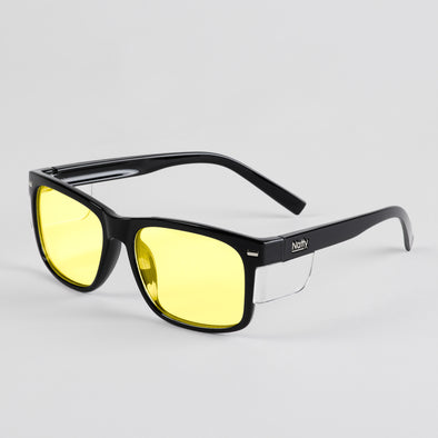 Kenneth Black Frame / Yellow Lens Polarised Safety Glasses