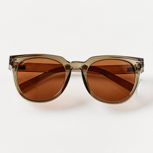 Roys Olive Frame / Brown Lens Polarised Safety Glasses