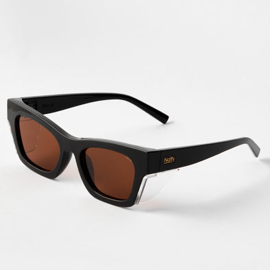 Browse Black Frame / Brown Lens Polarised Safety Glasses