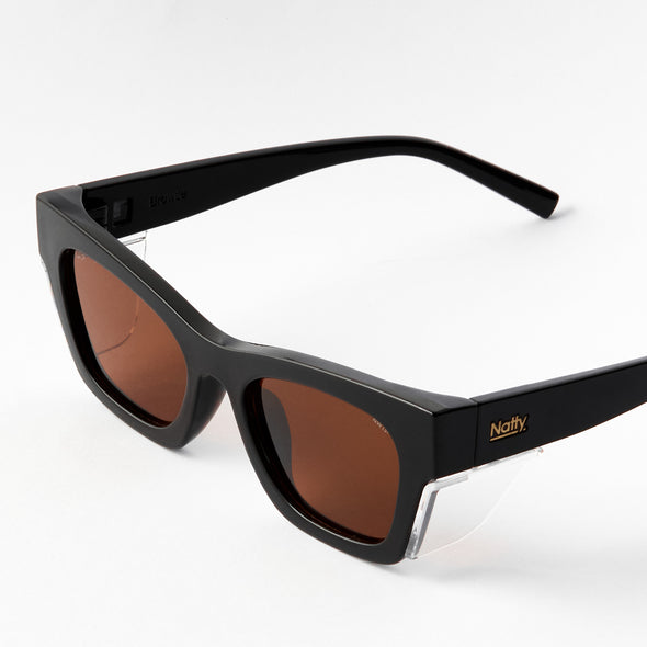 Browse Black Frame / Brown Lens Polarised Safety Glasses