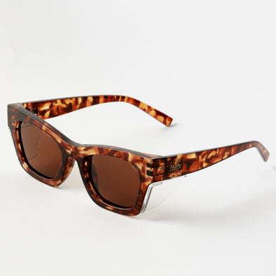 Browse Hazel Tortoise Frame / Brown Lens Polarised Safety Glasses